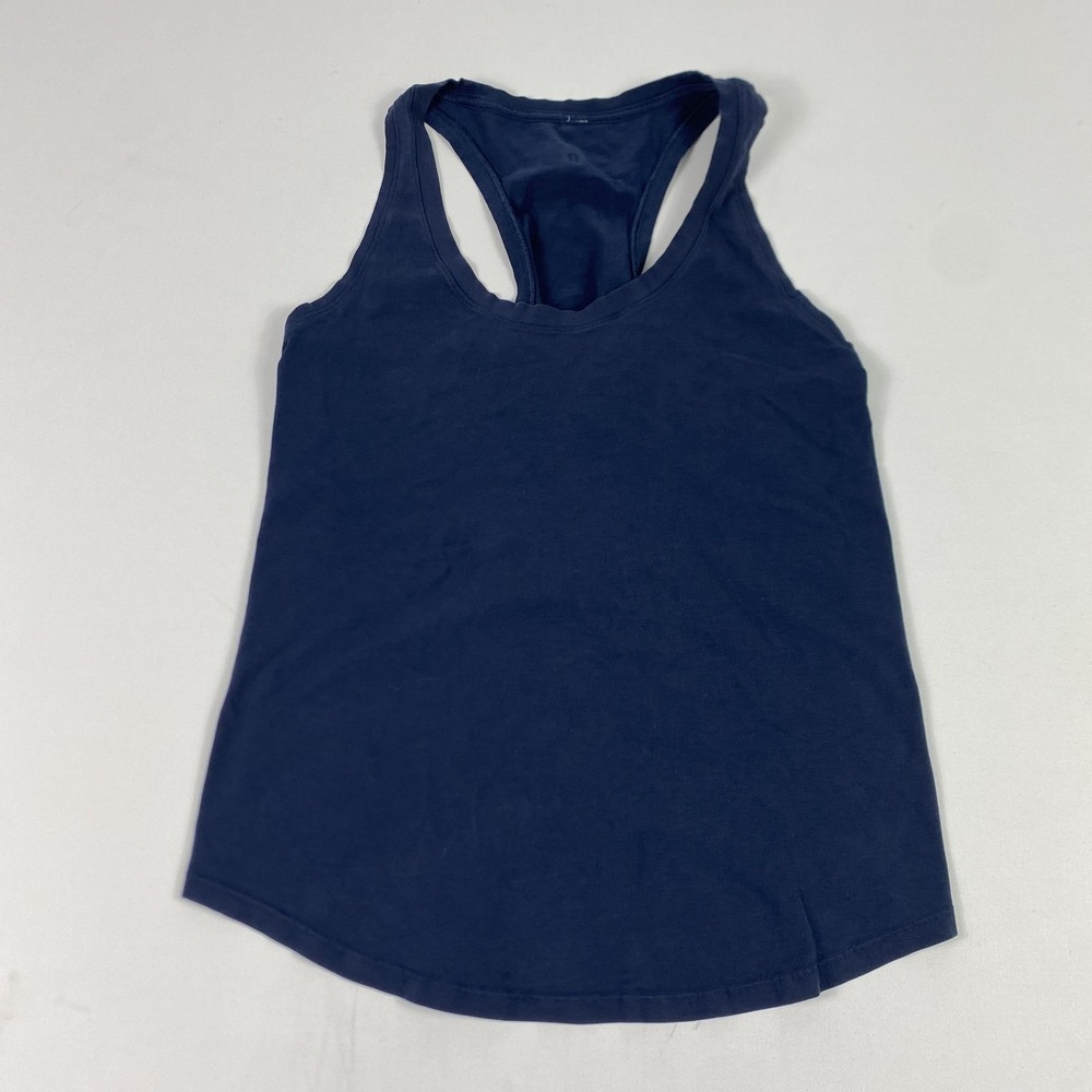 Lululemon Tank Top Womens Small Blue Racerback Workout Athletic Shirt Yoga Gym